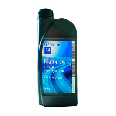 GM Масло моторное Motor Oil SAE 10W40 (1л) (20шт) п/синт.   (EU)   1942043