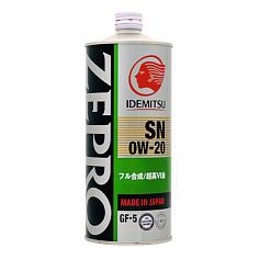 Масло моторное синт. IDEMITSU ZEPRO ECO MEDALIST SN/GF5 SAE 0W20 1л