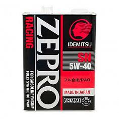 Масло моторное синт. IDEMITSU ZEPRO RACING SN SAE 5W40 4л