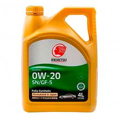 Масло моторное синт. IDEMITSU SN/GF5 SAE 0W20 4л
