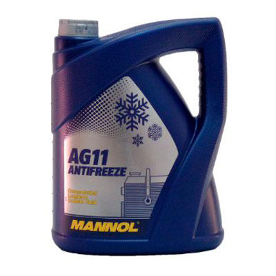 Антифриз  голубой КОНЦЕНТРАТ AG11 Longterm (5л) MANNOL