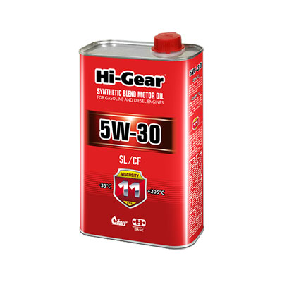 Масло моторное п/с. HI-GEAR SL/CF 5W30 1л