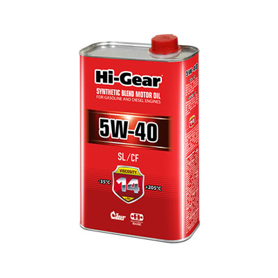 Масло моторное п/с. HI-GEAR SL/CF 10W40 1л