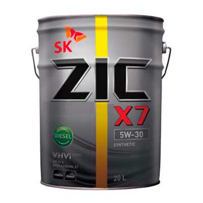 ZIC X7 DIESEL 5W30 синт. API SL/CF, A3/B3, A3/B4 20 л