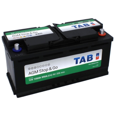 105 Ач Tab ECODRY Stop&Go AGM о/п