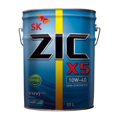 ZIC X5 DIESEL 10W40 полусинт. CI -4 20 л
