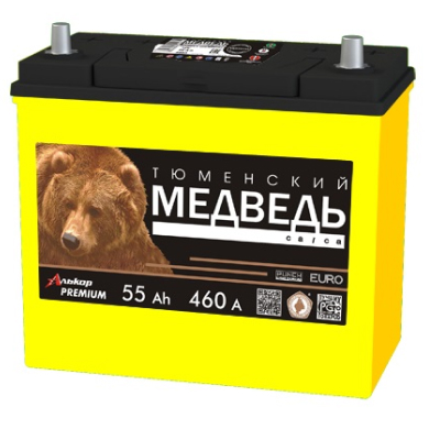55 Ач Тюменский медведь (65B24L) LA о/п тонк.кл.