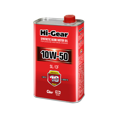 Масло моторное п/с. HI-GEAR SL/CF 10W50 1л