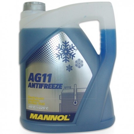 Антифриз Mannol AG11 синий готовый 5л.