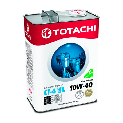 TOTACHI  Eco  Diesel  Semi-Synthetic  CI-4/CH-4/SL   10W-40      4л