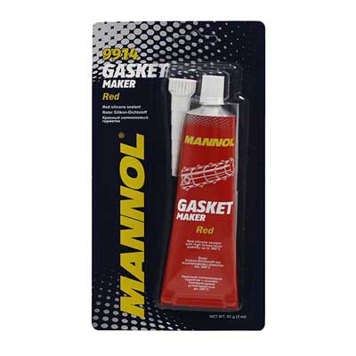 Герметик красный высокотемп.силикон.(-50С- +300С) Gasket Maker Red MANNOL 85гр