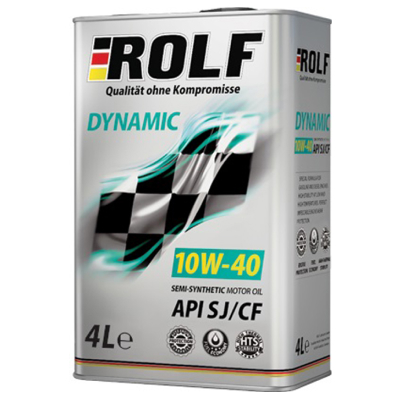 Масло моторное п/c. ROLF Dynamic SJ/CF  SAE 10W40 4л