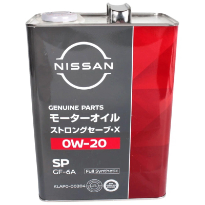 Масло моторное Nissan Strong Save X SP/GF-6A SAE 0W20 4л
