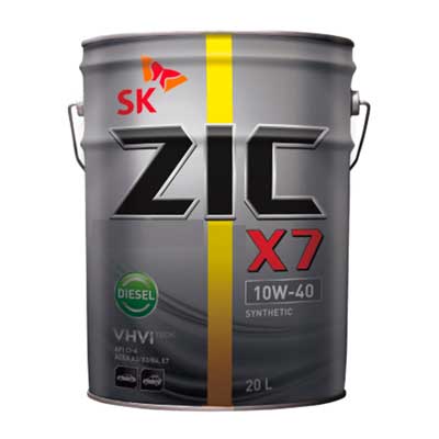 ZIC X7 DIESEL 10W40 синт. E7 B3/B4 20 л
