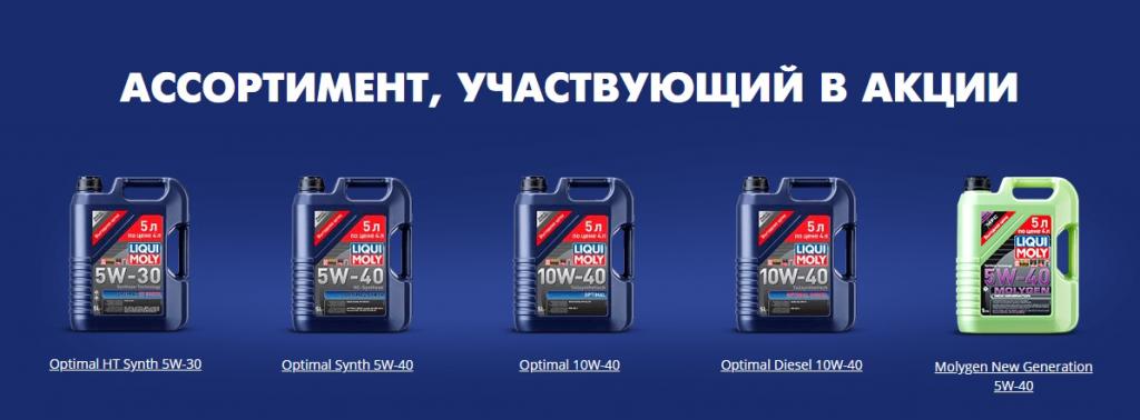 Ассортимент, участвующий в акции 4+1 Ассортимент, участвующий в акции 4+1