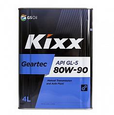 Масло трансм. Kixx Geartec GL-5 80W90 4л