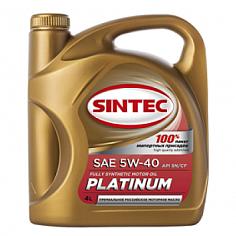 Масло моторное синт. SINTEC PLATINUM SN/CF 5W40 4л.