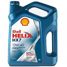Масло моторное п/с.Shell Helix HX7 SAE 10W40 4л. RUS
