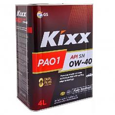 Масло моторное синт. Kixx PAO 1 SN/CF SAE 0W40 4л