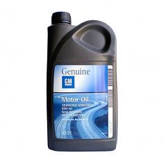 GM Масло моторное Motor Oil SAE 10W40 (2л) (10шт)  SL/SF (EU) A3/B3/B4   п/синт. 1942044