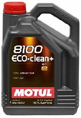 Масло моторное синт.Motul Авто 8100 Eco CLean Plus C1 SAE 5W30 5л