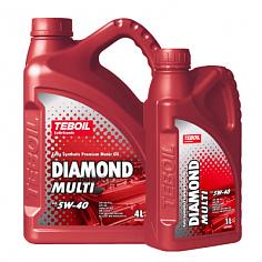 Масло моторное синт.Teboil Diamond Multi SAE 5W40 4л+1л Акция