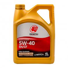 Масло моторное синт. IDEMITSU SN/CF SAE 5W40 4л