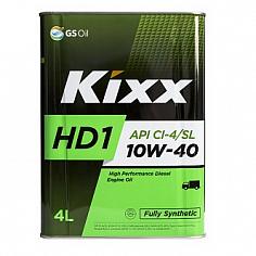 Масло моторное п/с. Kixx HD1 CI-4/SL SAE 10W40 (D1 10W-40 ) 4л (мет. канистра)