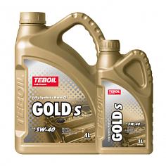Масло моторное синт.Teboil Gold S SAE 5W40 4л.+1л Акция