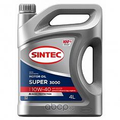 Масло моторное п/с. SINTEC Super 3000 10W40 SG/CD 4л.