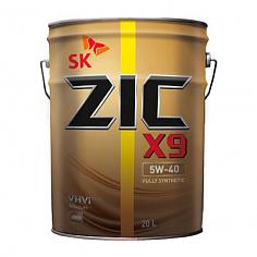 ZIC X9 5W40 полная синтетика SN/CF, A3/B3, A3/B4 20 л