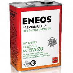 Масло моторное синт.Eneos Premium Ultra SN SAE 5W20 4л.