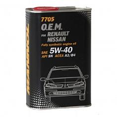 масло мот. синт. MANNOL O.E.M. Renault Nissan 5W/40 (1л.) SN/CF
