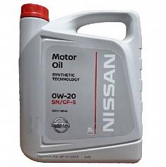Масло моторное синт.Nissan SAE 0W20 5л.