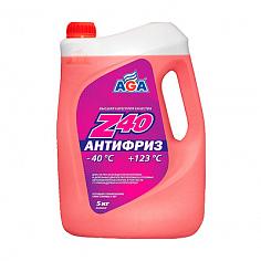 Антифриз, готовый к применению, красный, -40С AGA ANTIFREEZE AGA-Z40, PREMIX 5 кг