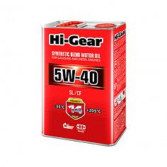 Масло моторное п/с. HI-GEAR SL/CF 5W40 4л