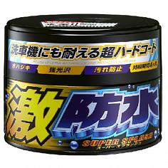 Полироль для кузова защитный Soft99 Water Block Wax для тёмных авто, 300гр.