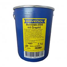 Смазка с графитом RAVENOL Mehrzweckfett m. Graphit (5кг)
