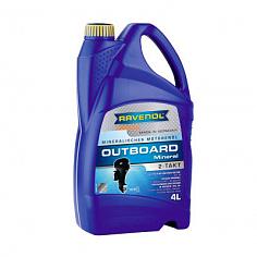 Моторное масло для 2Т лод.моторов RAVENOL Outboard 2T Mineral ( 4л) new
